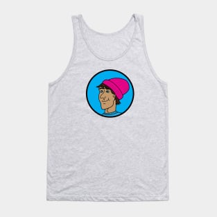 Dude in a hot pink beanie Tank Top